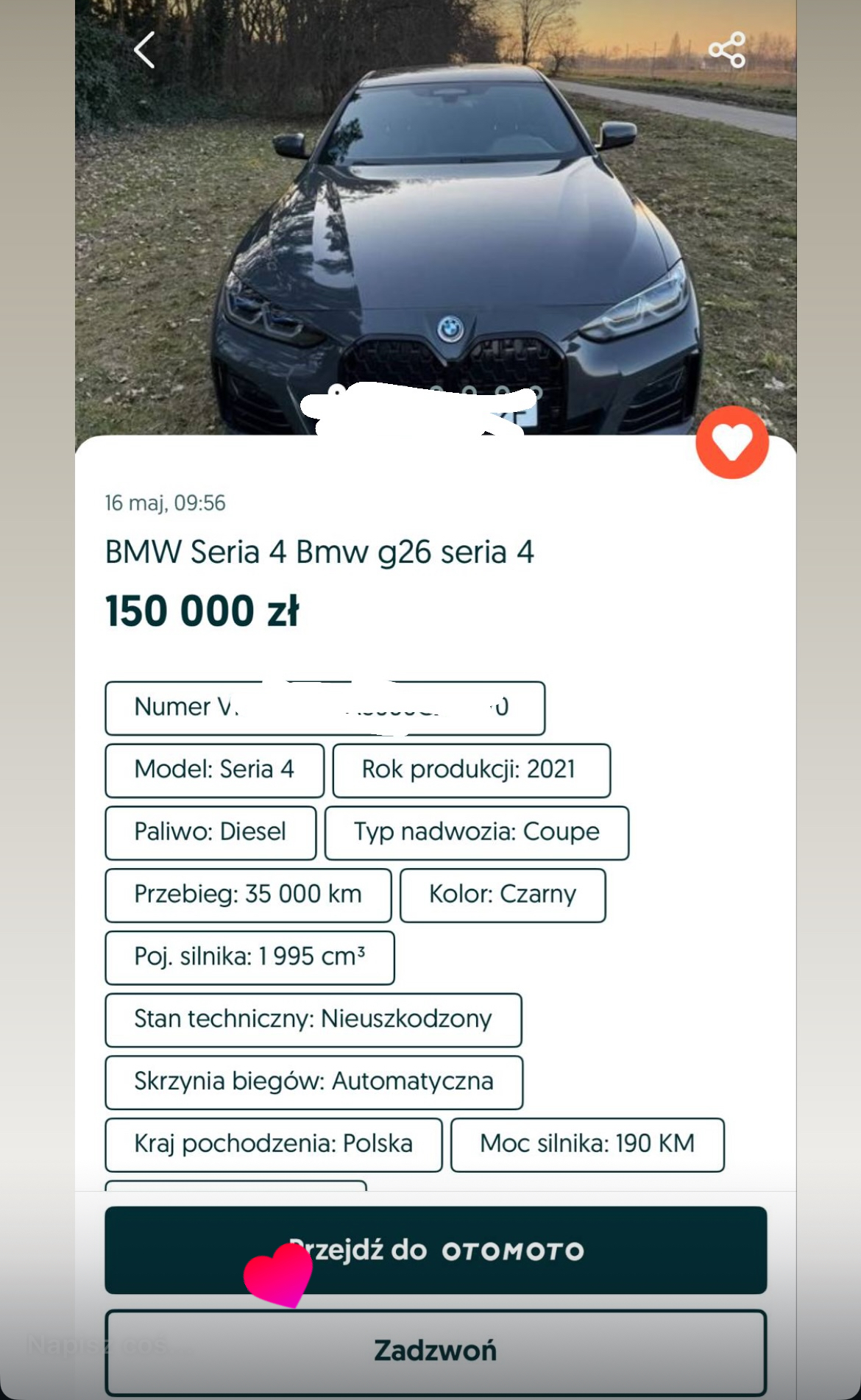 Sprawdzenie przedzakupowe BMW seria 4